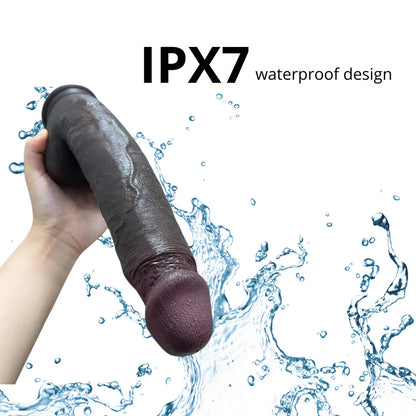 Black Automatic Remote Control Thrusting Dildo