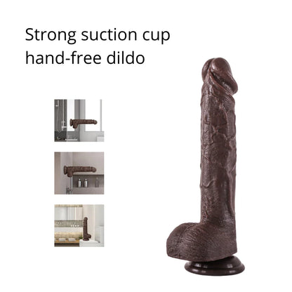 Black Automatic Remote Control Thrusting Dildo